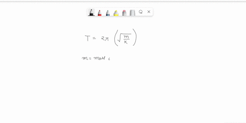 a-mass-m-oscillates-on-end-of-coil-spring-of-spring-constant-k-write-an-expression-for-period-t-of-oscillation-of-spring-mass-77109