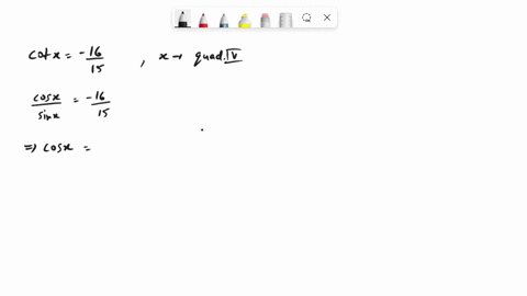 if-cotx-1615-where-x-is-in-quadrant-iv-what-is-the-exact-value-of-sin2x-42106