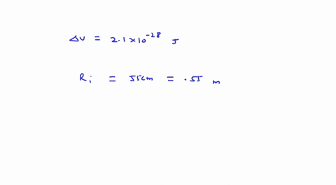 9-an-electron-that-is-initially-55-cm-from-a-proton-is-displaced-the-change-in-potential-is-21-x-10-28-j-what-is-the-final-distance-between-them-85136