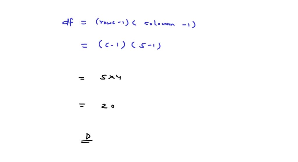 degrees of freedom in a 2x2 contingency table