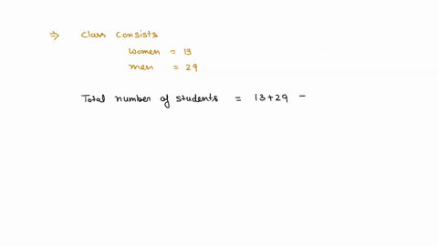 a-class-consists-of-13-women-and-29-men-if-a-student-is-randomly-selected-what-is-the-probability-that-the-student-is-a-woman-a-b-c-d-24292