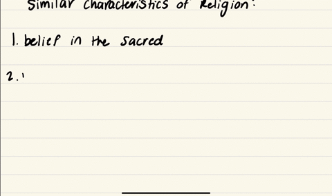 describe-the-various-similar-characteristics-of-any-religion