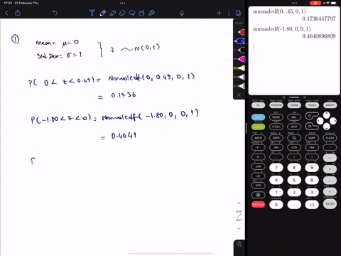 what-is-the-probability-that-the-score-on-a-normally-distributed-variable-is-in-each-of-the-following-areas-between-the-mean-and-z45-between-the-mean-and-z-180-beyond-less-than-z-95-recall-f-57002