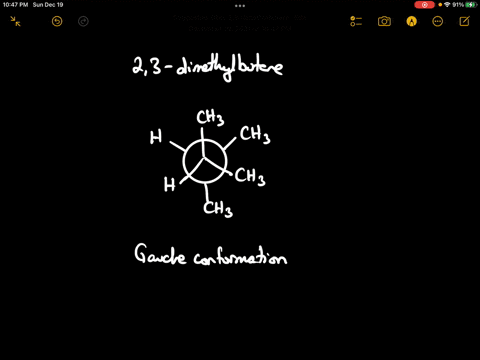 sight-along-the-c2-c3-bond-of-23-dimethylbutane-and-draw-a-newman-projection-of-the-most-stable-co-2-55103