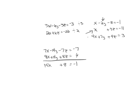 3x-6y-3z-3-8-8-points-solve-the-system-2x-6z-22-by-using-an-lu-decomposition-4x7y4z3-93505
