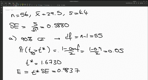 you-may-need-to-use-the-appropriate-appendix-table-editsign-or-technology-to-answer-this-question-a-simple-random-sample-with-n-56-provided-a-sample-mean-of-295-and-a-sample-standard-deviati-90527