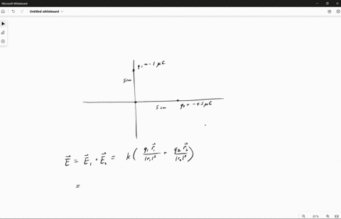 a-point-charge-q1-1-c-is-placed-at-x-0-and-y-5-cm-a-second-point-charge-q2-45-c-is-placed-at-x-5-cm-and-y-0-determine-the-magnitude-of-the-net-electric-field-at-the-origin-and-the-direction-06502