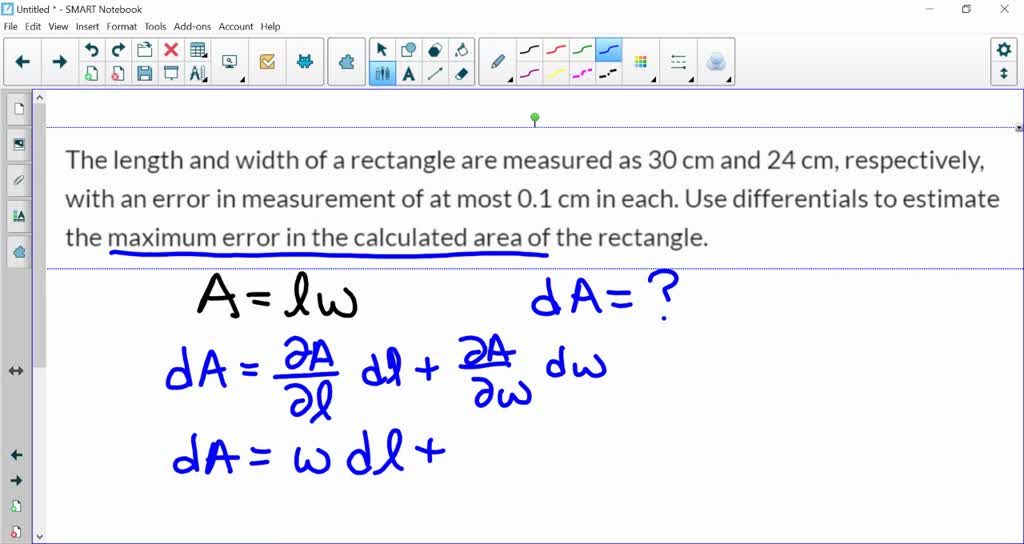 solved-the-length-and-width-of-rectangle-are-measured-as-36-cm-and-26