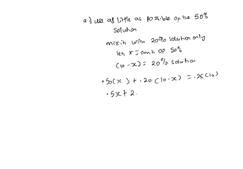 a-chemist-needs-10-liters-of-a-25-acid-solution-the-solution-is-to-be-mixed-from-three-solutions-whose-concentrations-are-10-20-and-50-how-many-liters-of-each-solution-will-satisfy-each-cond-30369