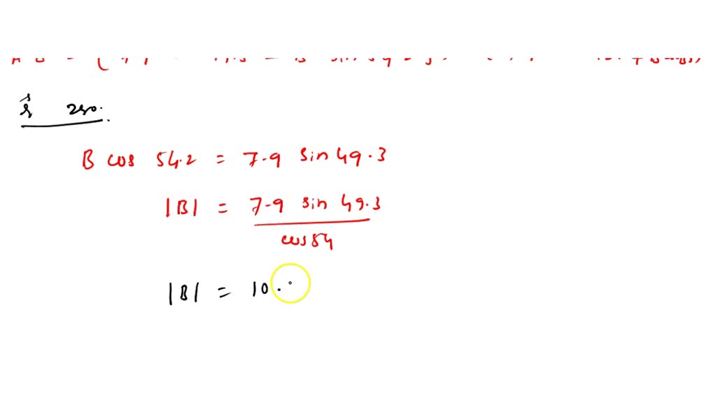 SOLVED: The diagram below shows two vectors, A and B, and their angles ...
