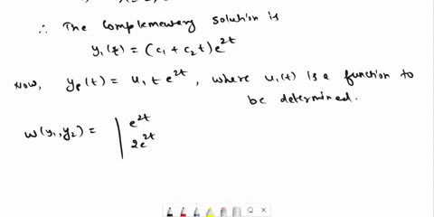 determine-the-general-solution-of-the-nonhomogeneous-linear-differential-equation-using-the-variation-of-parameters-method-also-find-the-unique-solution-if-vo-1-and-y-0-1-2e2t-y-4y-4y-1t2-76079