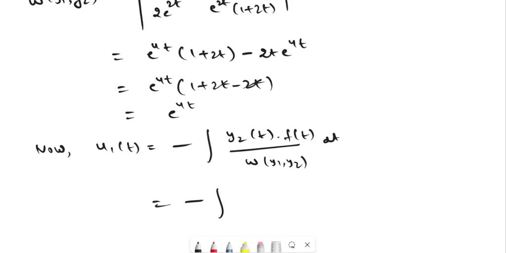 SOLVED: Determine the general solution of the nonhomogeneous linear ...