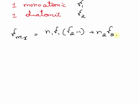one-mole-of-ideal-monatomic-gas-gamma-53-is-mixed-with-one-mole-of-diatomic-gas-gamma-75-what-is-gamma-for-the-mixture-a-32-b-2315-c-3523-d-43-42057