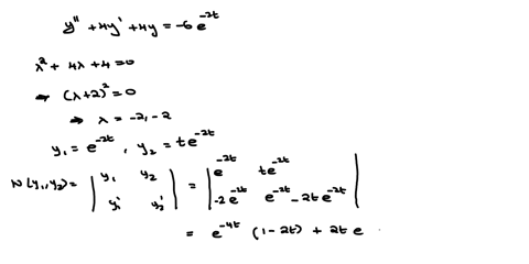 in-this-problem-you-will-use-variation-of-parameters-to-solve-the-nonhomogeneous-equation-y-4y-4y-6e-2t-a_-write-the-characteristic-equation-for-the-associated-homogeneous-equation-use-r-for-36757