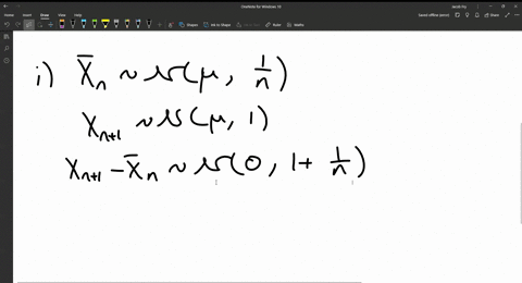 84-let-x_1-ldots-x_n-x_n1-be-a-sample-from-a-normal-population-having-an-unknown-mean-mu-and-variance-1-let-barx_nfrac1n-sum_i1n-x_i-be-the-average-of-the-first-n-of-them-i-what-is-the-distribution-of