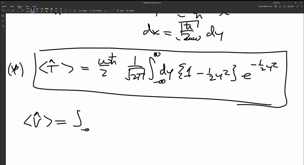 SOLVED For the ground state of the onedimensional harmonic oscillator
