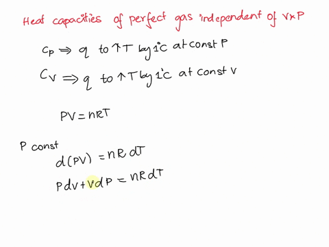 prove-that-the-heat-capacities-of-a-perfect-gas-are-independent-of-both-volume-and-pressure-03738