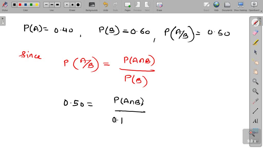 SOLVED: The Probabilities That Stock A Will Rise In Price Are 0.40 And ...