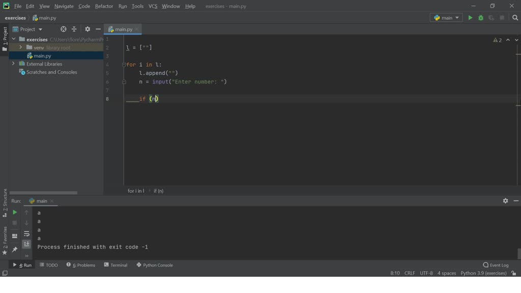 SOLVED: Write a Python program to continuously add input numbers until ...