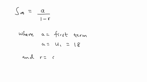 the-first-two-terms-of-an-infinite-geometric-sequence-are-u_118-and-u_212-sin-2-theta-where-0theta2-pi-and-theta-neq-pi-show-that-the-sum-of-the-infinite-sequence-is-frac542cos-2-theta