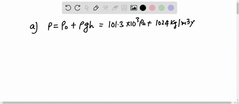 2a-calculate-the-absolute-pressure-at-an-ocean-depth-of-541-m-assume-the-density-of-seawater-is-1024-kgm3-2b-at-this-depth-what-force-must-the-frame-around-a-circular-submarine-porthole-havi-07342
