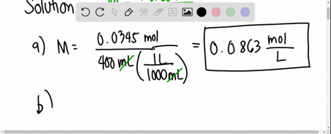 a-calculate-the-molarity-of-a-solution-that-contains-00345-mol-nh4cl-in-exactly-400-ml-of-solution-b-how-many-moles-of-hno3-are-present-in-350-ml-of-a-220-m-solution-of-nitric-acid-c-how-man-21118