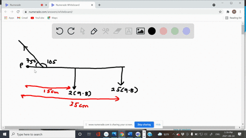 ii-if-25-kg-is-the-maximum-mass-m-that-a-person-can-hold-in-a-hand-when-the-arm-is-positioned-with-a-105circ-angle-at-the-elbow-as-shown-in-fig-9-74-what-is-the-maximum-force-f_max-that-the-biceps-m-2