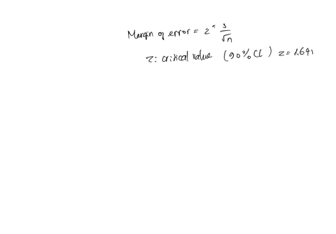 61-students-are-asked-in-a-survey-how-many-hours-they-work-during-a-weektheir-responses-have-a-mean-of-24-hours-and-a-standard-deviation-of-4-hoursfind-the-margin-of-error-for-a-90-confidenc-92163