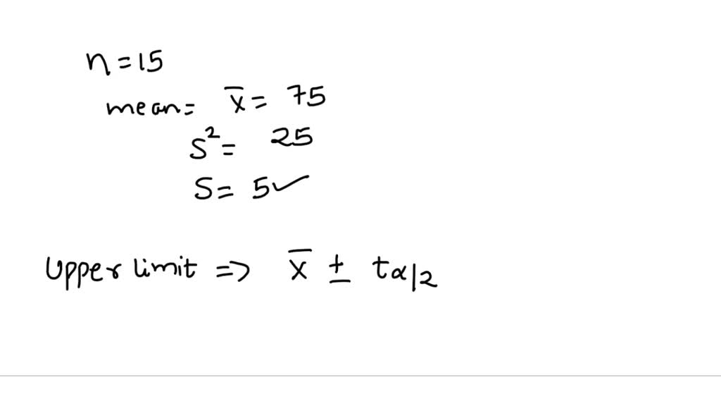 solved-a-random-sample-of-size-15-taken-from-a-normally-distributed