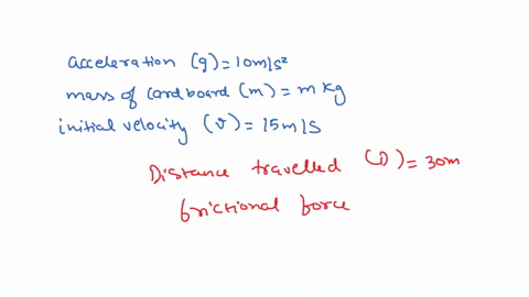 a-cardboard-box-slides-along-a-wood-floor-with-an-initial-velocity-of-150-ms-and-comes-to-rest-after-traveling-30-m-along-the-floor-what-is-the-coefficient-of-kinetic-friction-between-the-fl-94475