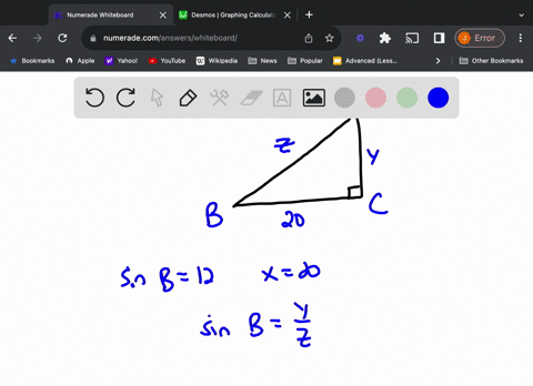 consider-a-right-triangle-with-a-side-of-length-x-opposite-angle-a-a-side-of-length-y-opposite-angle-b-and-a-hypotenuse-of-length-z-opposite-the-right-angle-if-sinb-12-and-x20-find-the-lengt-47175