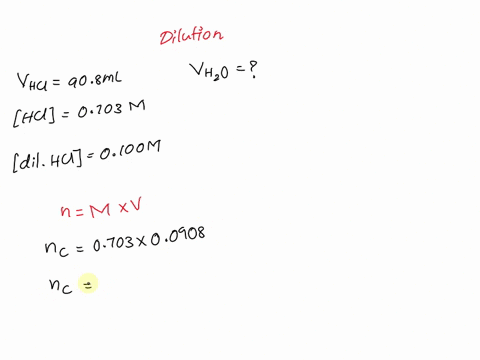 in-order-to-dilute-908-ml-of-0703-m-hcl-to-0100-m-the-volume-of-water-that-must-be-added-is-16474