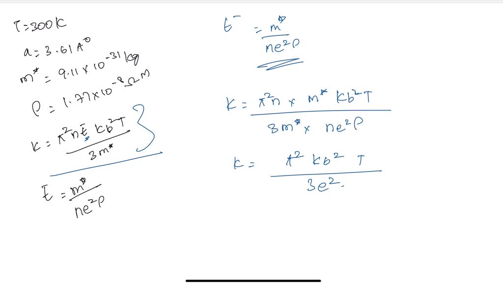 SOLVED: Estimate the thermal conductivity of the copper sample. Assume ...