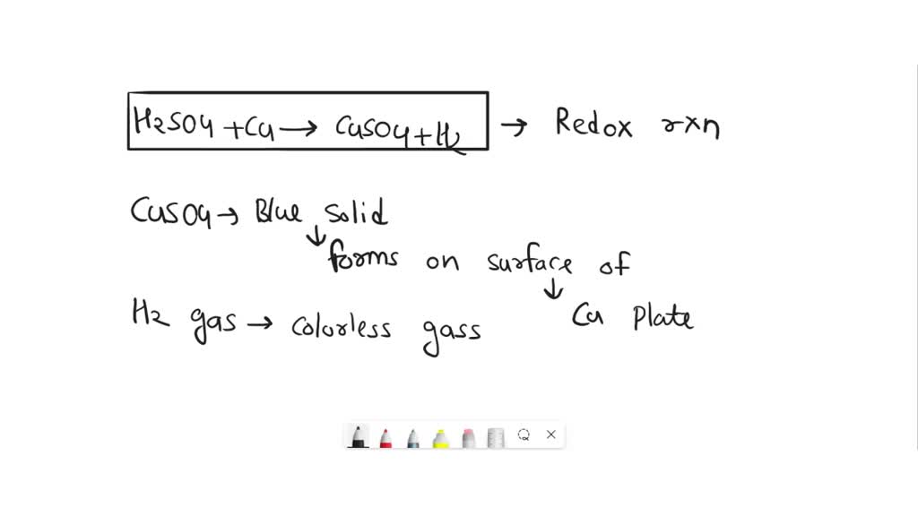 SOLVED WHAT HAPPENS WHEN DILUTE SULPHURIC ACID IS ADDED TO A MIXTURE