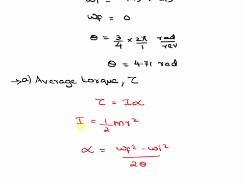 please-give-answers-and-explain-thank-youa-wheel-on-a-game-show-is-given-an-initial-angular-speed-of-115rads-it-comes-to-rest-after-rotating-through-34-of-a-turna-find-the-average-torque-exe-60641