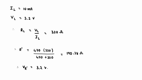 question-29-size-the-resistor-in-this-voltage-divider-circuit-to-provide-32-volts-to-the-load-assuming-that-the-load-will-draw-10-ma-of-current-at-this-voltage-r22-20-volts-470-load-32-volts-55948