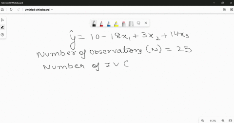 n-a-regression-analysis-involving-25-observations-the-following-estimated-regression-equation-was-developed-y-10-18x1-3x2-14x3-also-the-following-standard-errors-and-the-sum-of-squares-were-48516
