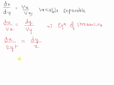 a-velocity-field-in-a-plane-flow-is-given-by-v2yti-xj-find-the-equation-of-the-streamline-passing-through-4-2-at-t-2-81242