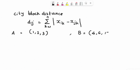calculate-the-euclidean-distance-city-block-distance-and-the-square-root-distance-between-the-points-123-and-4615-84756