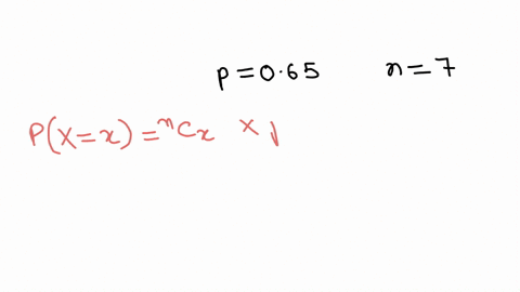 a-binomial-experiment-with-probability-of-success-p065-and-n7-trials-is-conducted-what-is-the-probability-that-the-experiment-results-in-exactly-6-successes-do-not-round-your-intermediate-co-90718