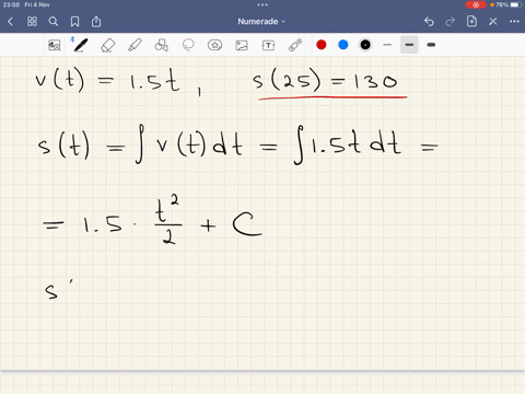 a-particle-is-moving-with-the-given-data-find-the-position-of-the-particle-vt-15-t-s25-130-03506