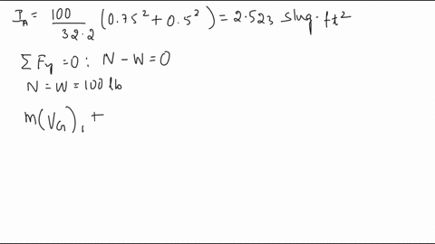 the-100-lb-wheel-has-a-radius-of-gyration-of-k_g075-mathrmft-if-the-upper-wire-is-subjected-to-a-ten-39814