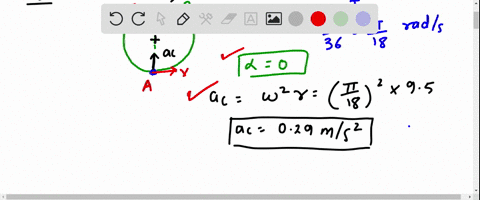 32-a-ferris-wheel-with-a-radius-of-95-m-rotates-at-a-constant-rate-completing-one-revolution-every-36-s-find-the-direction-and-mag-nitude-of-a-passenger-acceleration-when-a-at-the-top-and-b-24507