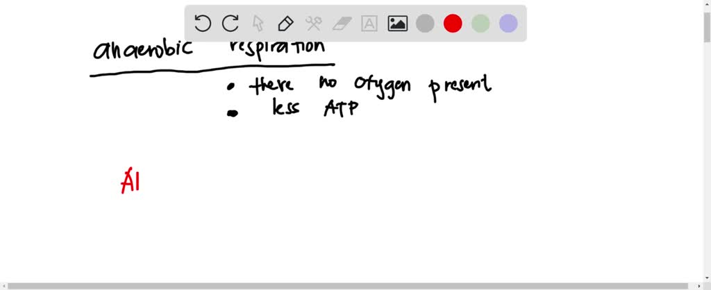 SOLVED: The correct sequence of anaerobic respiration is: A) Glucose â ...