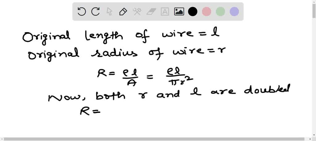 SOLVED: A Cylindrical Wire Has A Radius R And Length L. If Both R And L ...