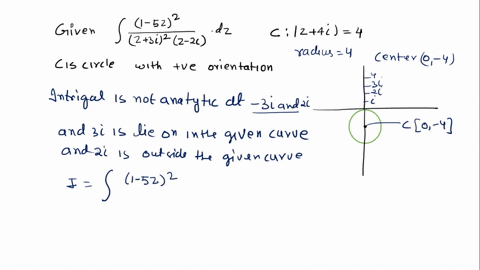 2s-pts-evaluate-the-given-integral-where-c-is-the-circle-with-positive-orientation-32-dz-cz-2i2-85707