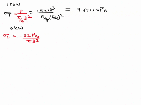 a-shaftshown-belowis-subjected-to-a-bending-load-of-3-knpure-torque-of-1000-n-mand-an-axial-pulling-force-of-15-kndetermine-the-factor-of-safety-based-onvon-mises-criteria-if-the-shaft-is-ma-52055