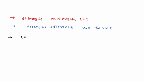 calculate-the-de-broglie-wavelength-of-the-electrons-accelerated-through-a-potential-difference-of-56-v