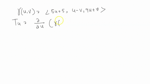 point-show-that-uv-bu-5u-u-9u-v-parametrizes-the-plane-2x-y-2-10-then-a-calculate-tu-ty-and-nu-v-b-find-the-area-of-d-where-d-uv-0-u-70-v-2-c-express-fzy2-yz-in-terms-0f-u-and-and-evaluate-j-93279