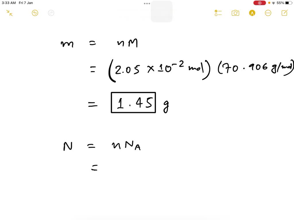 SOLVED 12. Determine each quantity for 20.0L sample of' Chlorine gas